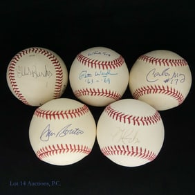 Autographed Baseballs - Hunter (5)