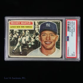 1956 Topps Mickey Mantle Baseball #135 (PSA 1)