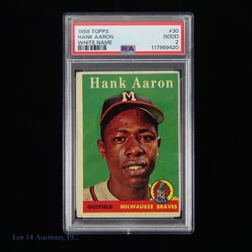 1958 Topps Hank Aaron #30 (PSA 2)