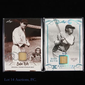 Babe Ruth GU Bat And Stadium Cards (2)