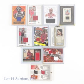 10 Basketball Jersey Patch Or Relic Cards