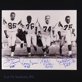 LA Rams Fearsome Foursome Signed Photo