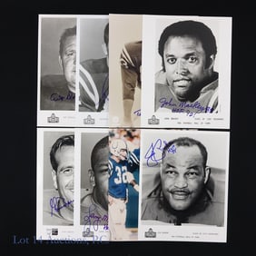 Baltimore Colts HOF Signed Photos (8)