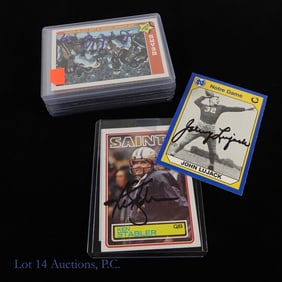 14 Signed Football Cards