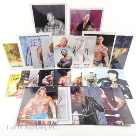 25 Signed 8x10 Photos Of Wrestling Stars