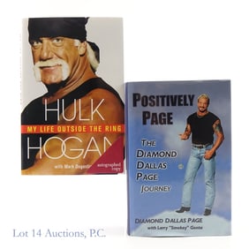 Hulk Hogan & Diamond Dallas Page Signed Books (2)