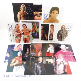 Signed 8x10's Of Wrestling Super Stars (18)