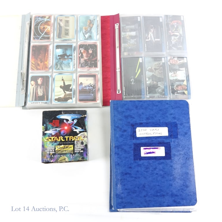 Topps Star Wars Trading Cards (200+), Books, More: 2 Star Wars Trading Card Books and 1 book with instructions for Star Wars model kits: 1980 Topps Empire Strikes Back trading card book, containing 205 cards. All are in individual plastic cases and sh