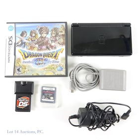 2006 Black Nintendo DS Lite, Chargers, Games, More