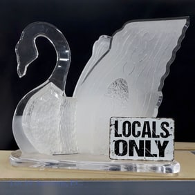 MCM Acrylic Swan Table Base (LOCAL / 3rd PARTY)