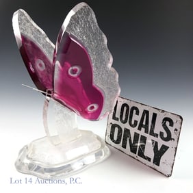 Muniz Imperial Butterfly Acrylic Sculpture (LOCAL)
