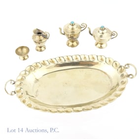 Vintage Alpaca Silver Mini Tea Set (5 pcs)