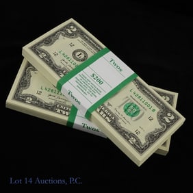 2017-A USA $2 Fed Res. Notes CU Consec. S/Ns (200)