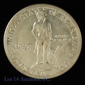 1925 USA Silver Lexington-Concord Com. 50 Cent
