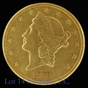 1888-S USA Liberty Head $20 Gold Double Eagle