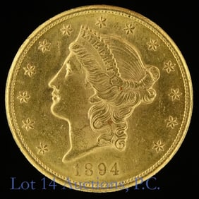 1894-S USA Liberty Head $20 Gold Double Eagle