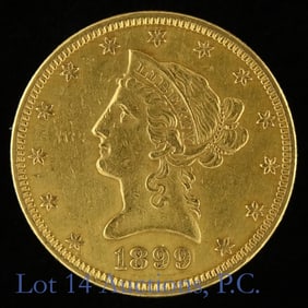 1899 (P) USA Liberty Head $10 Gold Eagle