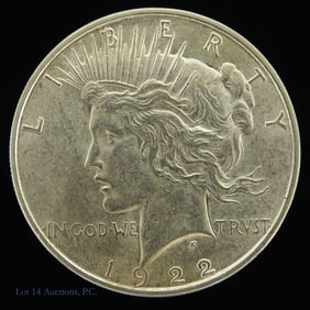 1922 (P) USA Silver Peace Dollar (MS-63)