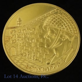 Six Days War Israel Commemorative Gold Medal