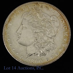 1896 (P) USA Silver Morgan Dollar (CH BU P/L)