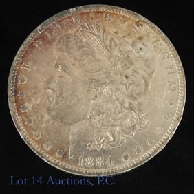 1884-O USA Silver Morgan Dollar (BU+ P/L)