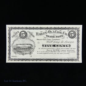 1903 5c Hailey-Ola Coal Co. Trade Note (CU)