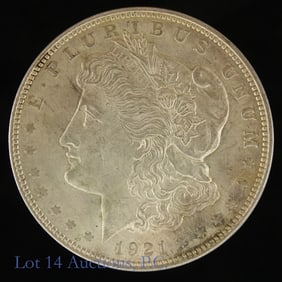 1921 (P) USA Silver Morgan Dollar (*BU)