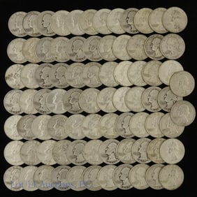 1964 & Prior USA 90%-Silv Washington Quarters -80