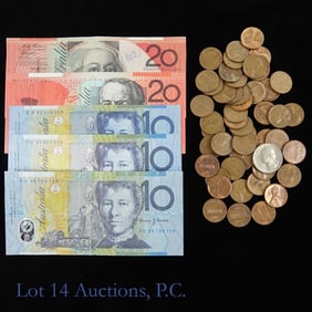 Various USA & World Currency & Coins (57)