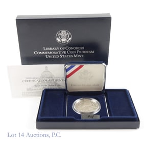 2000 (P) USA Silver Proof Library of Congress $1