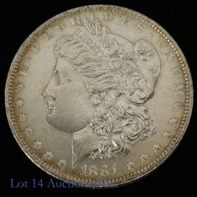 1881-O USA Silver Morgan Dollar (BU+)