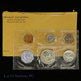 1959 (P) USA 5-Coin Silver Proof Set in OGP
