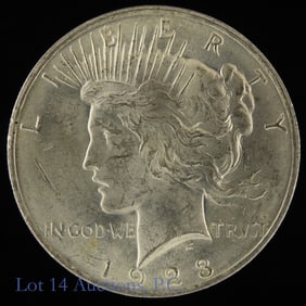 1923 (P) USA Silver Peace Dollar (*CH BU)