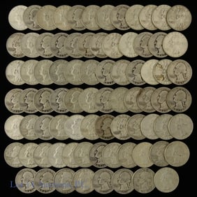 1964 & Prior USA 90%-Silv Washington Quarters -80