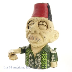 Cast Iron "Alfredo" Figure Mechanical Bank