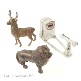 Cast Iron Animal / "Atomic Bank" Banks (2+1)
