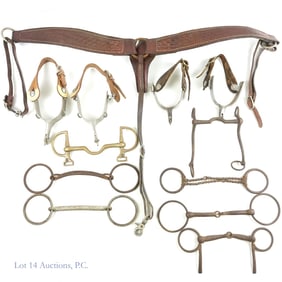 Horse Items - Boot Spurs, Snaffles, Etc (12)