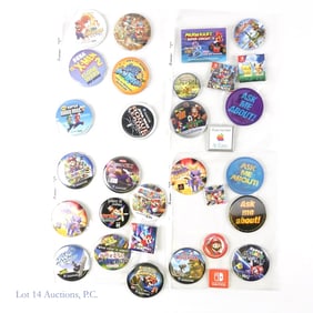 Pins / Pinbacks Nintendo, Super Mario Video (31)