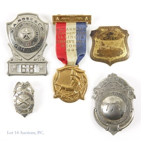 Fire Dept, Security Medals, Pins & Medallions (5)