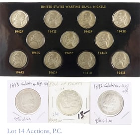 1892 - 1993 USA Various Silver Coins (14)