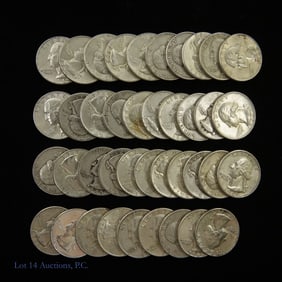 Washington 90% Silver Quarters (40)