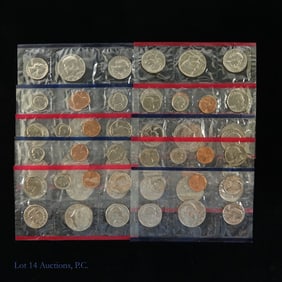 1981 P,D,S USA Unc. 13-Coin Mint Sets in OGP (5)