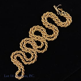 14k Y Gold Rope-Style Necklace Chain