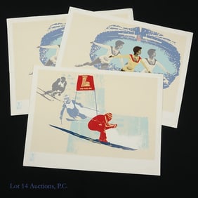 1980 Lake Placid Winter Olympics Posters (3)