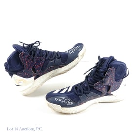 Carlos Correa Signed Game Issued Adidas Sneakers, FANATICS