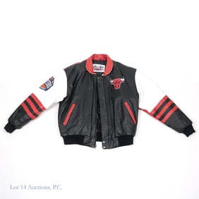 Jeff Hamilton Chicago Bulls Leather Jacket (L)