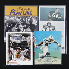 Autographed 8 x 10 Football & Hockey Photos (6)