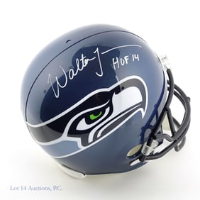 Walter Jones Signed Seattle Seahawks Full Size Helmet (Schwartz)