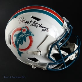 Dwight Stephenson Signed Miami Dolphins Full Size Helmet (Schwartz)