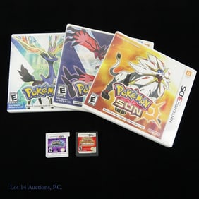Nintendo 3DS / DS Pokemon Video Games (4+1)